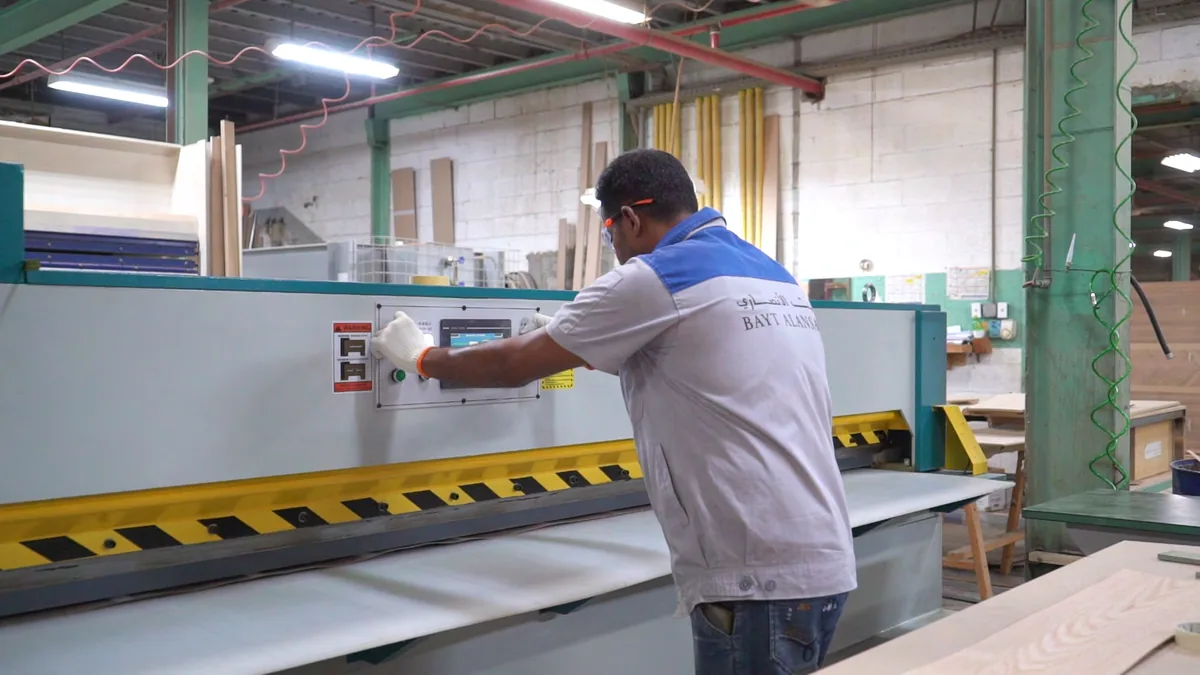 Wood Cutting & Processing at Bayt Alansari Factory