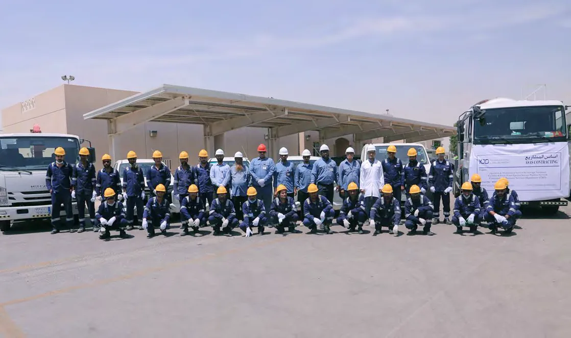 ASAS operations and maintenance team at Khafji