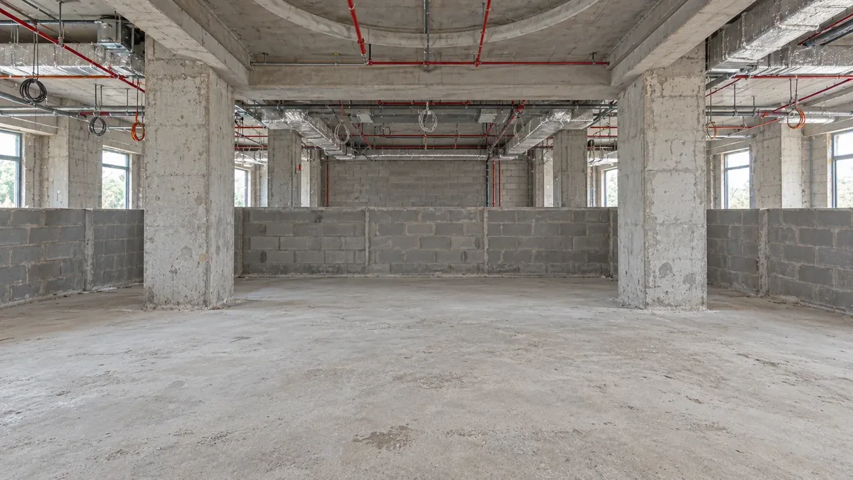 Courtyard Diplomatic Quarter Riyadh — restaurant before the fit-out