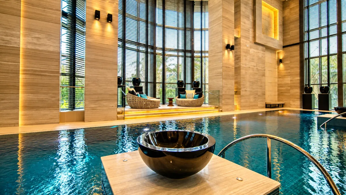Fairmont Hotel Riyadh — indoor pool after the ASAS fit-out