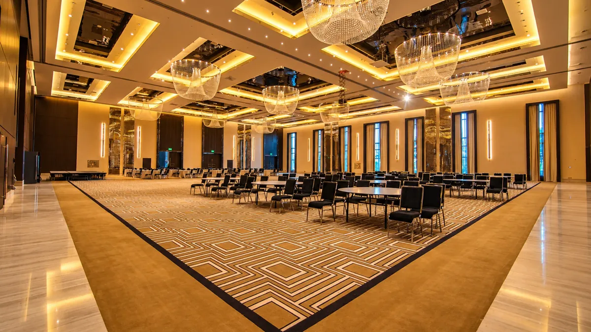 Fairmont Hotel Riyadh — ballroom after the ASAS fit-out