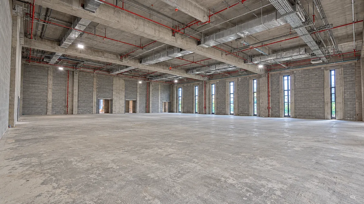 Fairmont Hotel Riyadh — ballroom before the fit-out