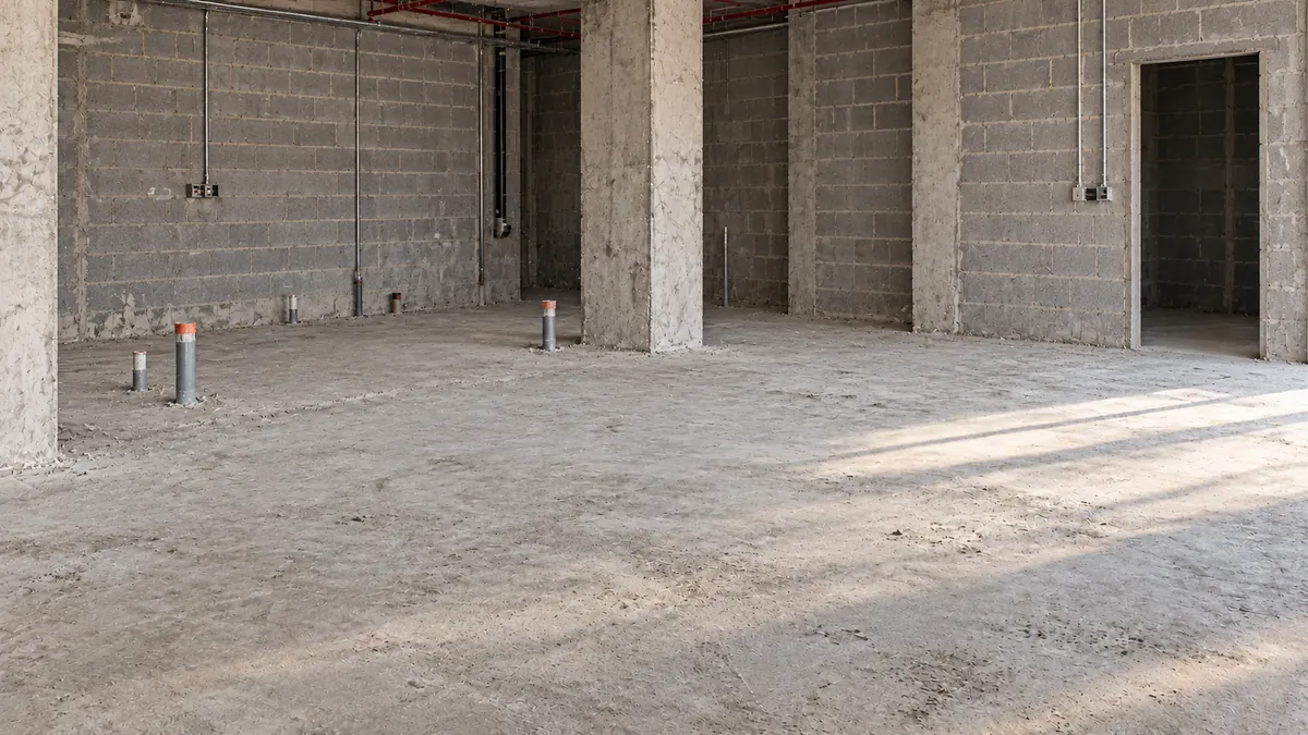 First Grand Hotel Dammam — café & dining before the fit-out