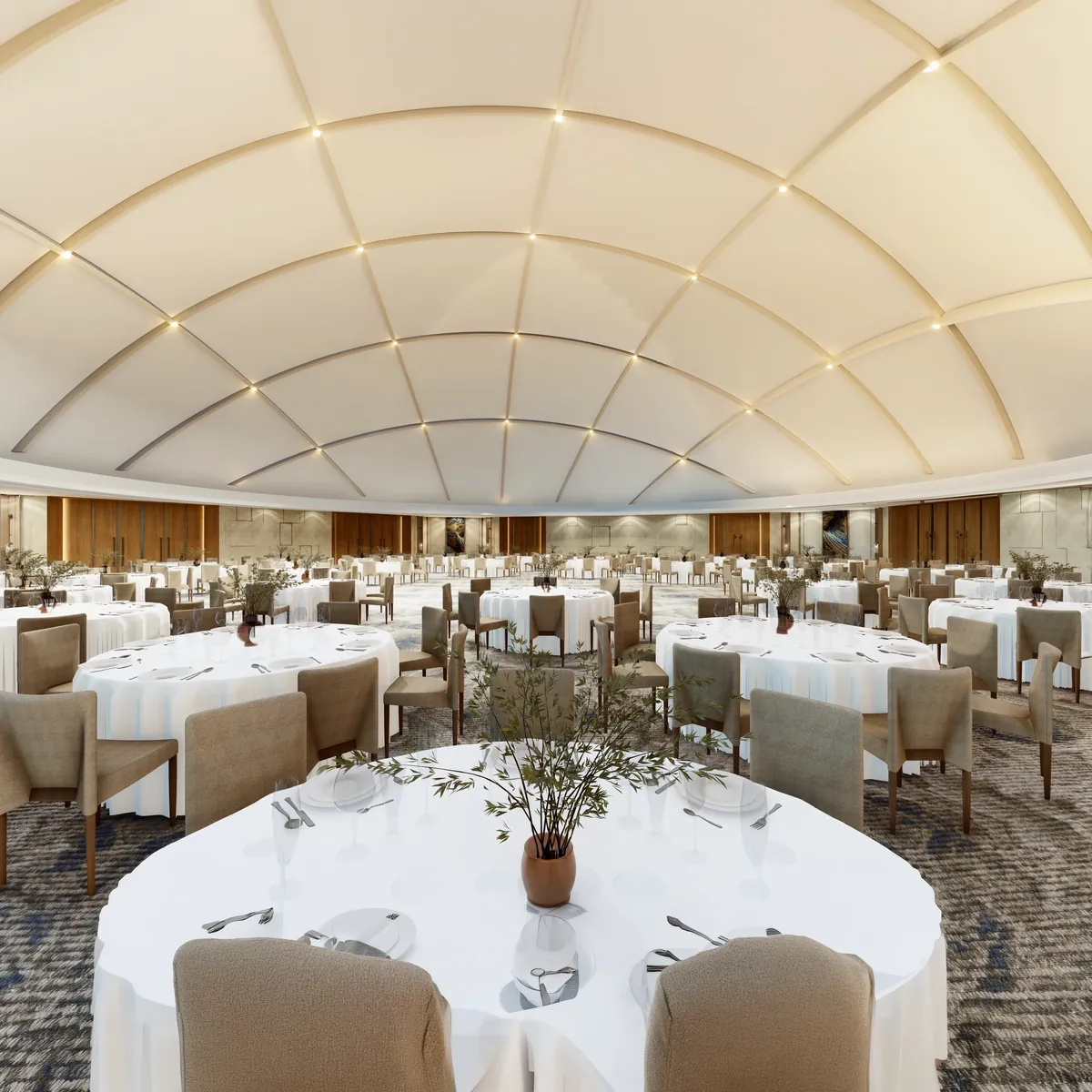 InterContinental Riyadh — banquet hall after the ASAS fit-out