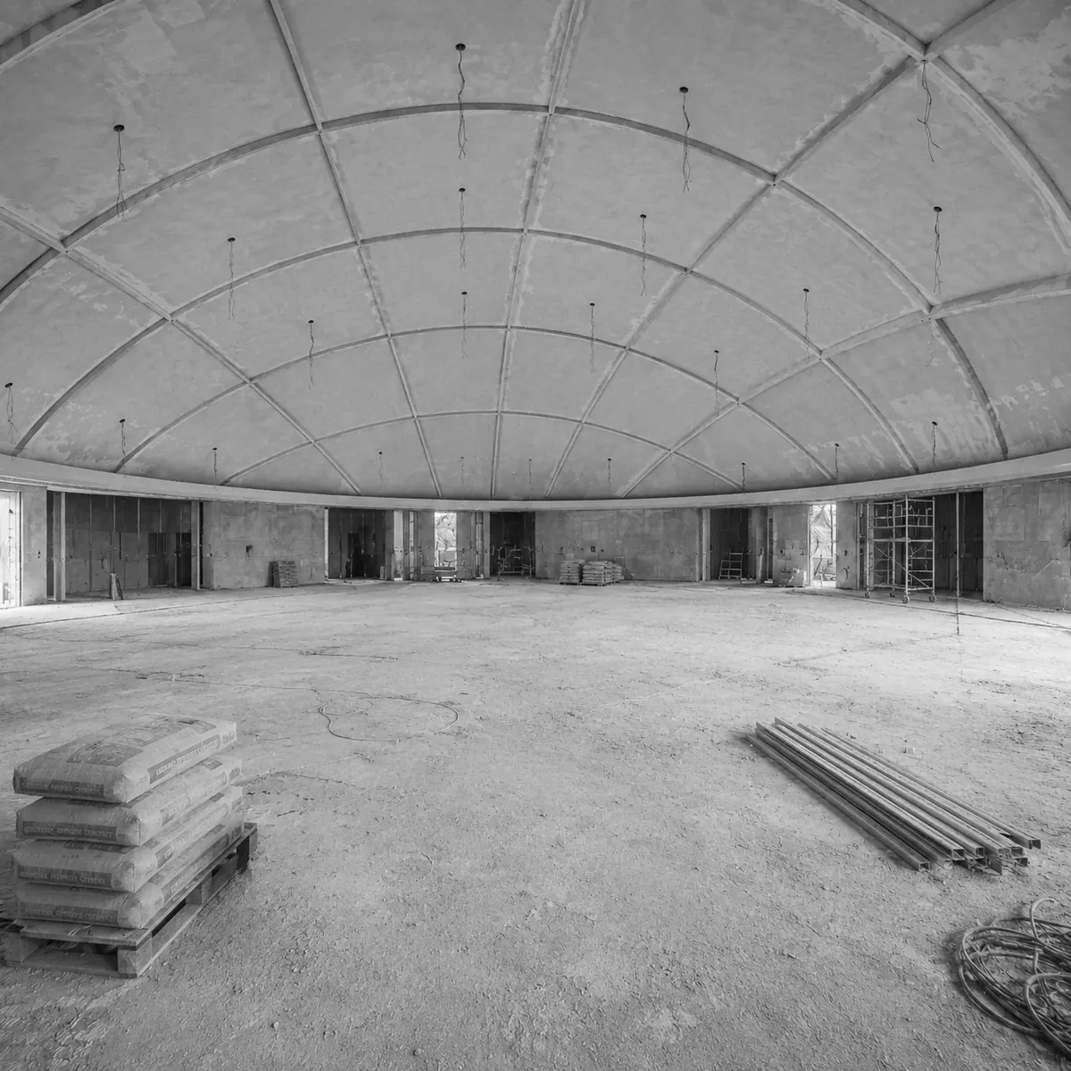 InterContinental Riyadh — banquet hall before the fit-out