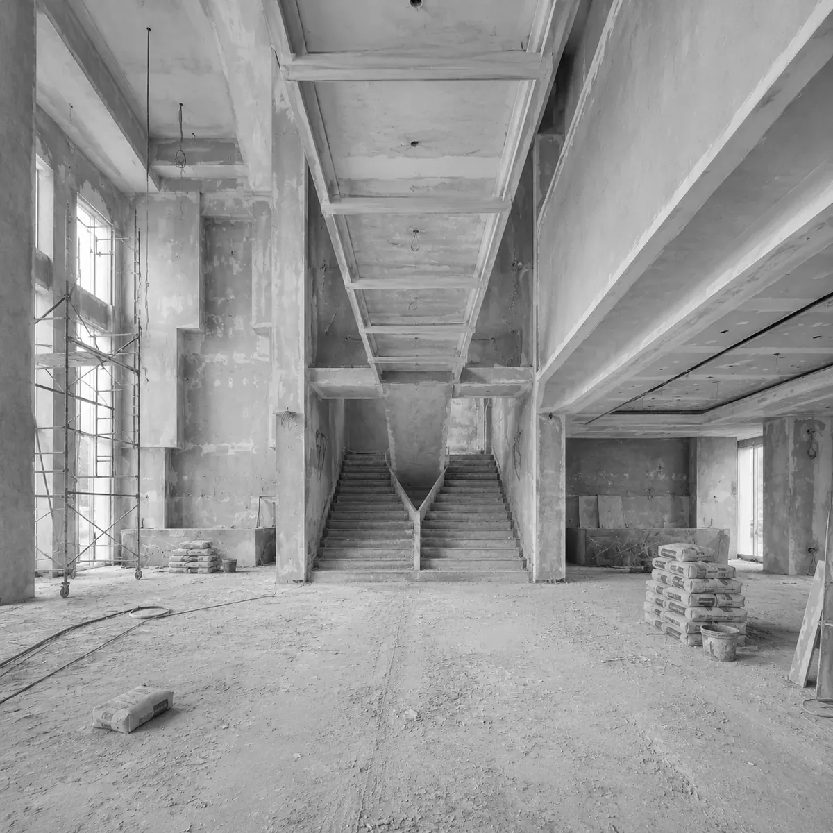 Kempinski Hotel Madinah — entrance gallery before the fit-out