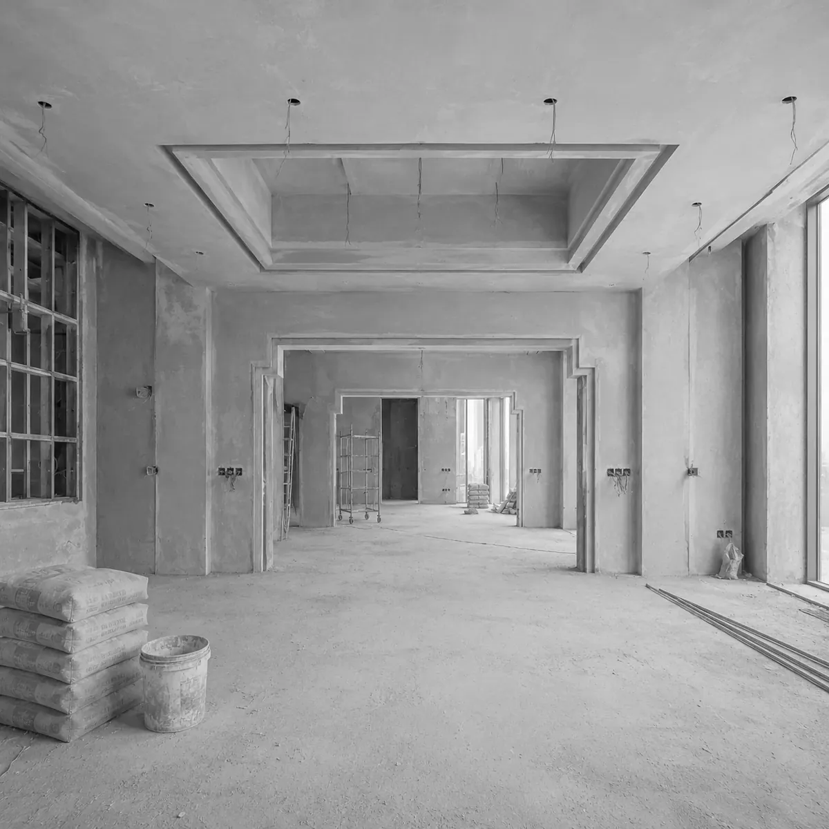 Kempinski Hotel Riyadh — hall foyer before the fit-out